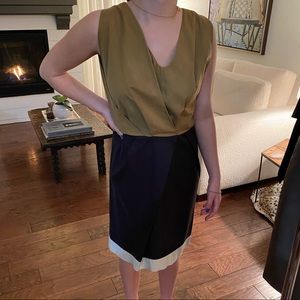 Dries Van Noten Shift Color Block Dress